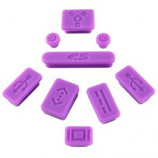 MacBook Pro / Air -  Purple 9 pcs Anti-Dust Silicone Soft Plugs